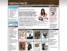 Tablet Screenshot of magazines-shop.de